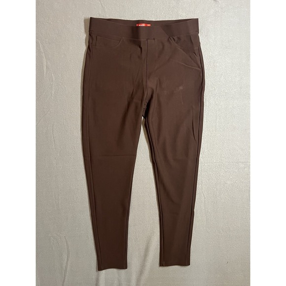 Maze Collection Pants - MAZE Women's Brown Pull-On Skinny Leg Pants Stretch Faux Pockets Size Small